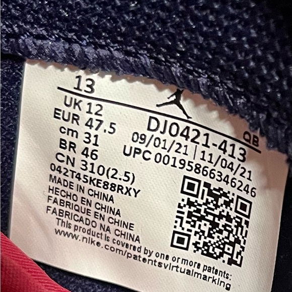 NWOB Nike Air Jordan .04 Series Dear Carnival DJ0421-413 Blackened Blue/ White - Picture 11 of 16